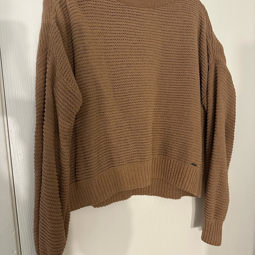 Hollister Cozy Brown Sweater